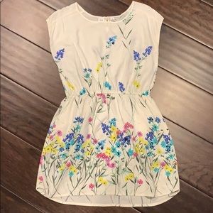 Gap Size XL Beautiful Cream Floral Dress SO CUTE!